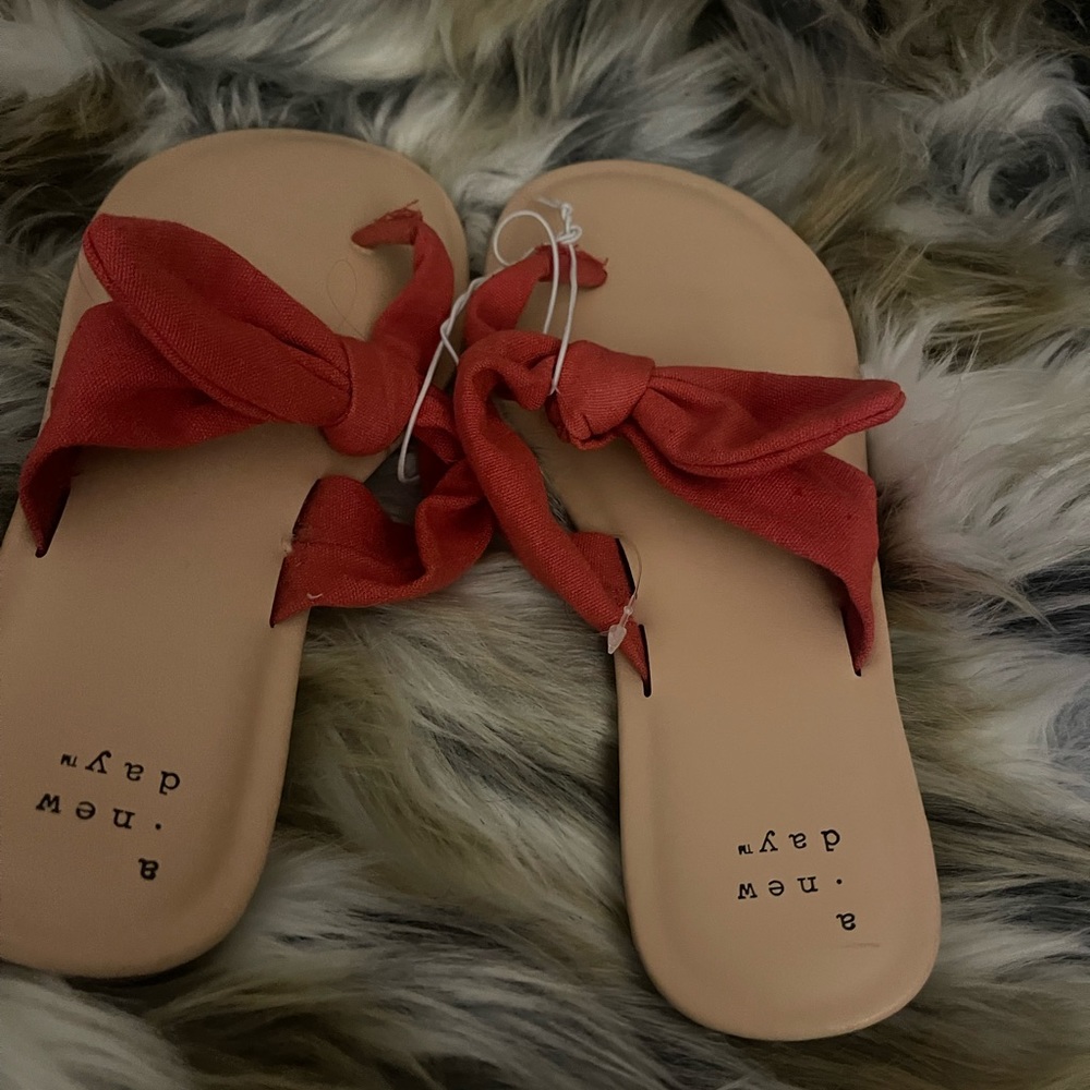 Orange and tan A new day Sandals 🩴